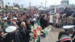 حضور ریاست و جمعی از کارکنان دانشکده در مراسم تشییع پیکر ر شهید ناوچه دنا  8