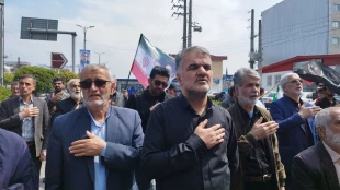 حضور ریاست دانشکده در مراسم عزاداری رهبر شهید  3