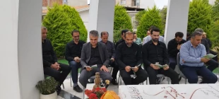 مراسم معنوی زیارت عاشورا در جوار مرقد مطهر شهید خوشنام دانشکده برگزار شد 8