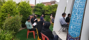 مراسم معنوی زیارت عاشورا در جوار مرقد مطهر شهید خوشنام دانشکده برگزار شد 10