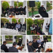 مراسم معنوی زیارت عاشورا در جوار مرقد مطهر شهید خوشنام دانشکده برگزار شد 13
