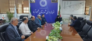 دیدار ریاست و اعضای هیات رئیسه با فرماندار شهرستان محمودآباد 7