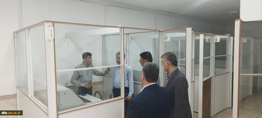 بازدید مدیرکل دفتر امور فنی و نظارت بر طرح‌های عمرانی از دانشکده  12