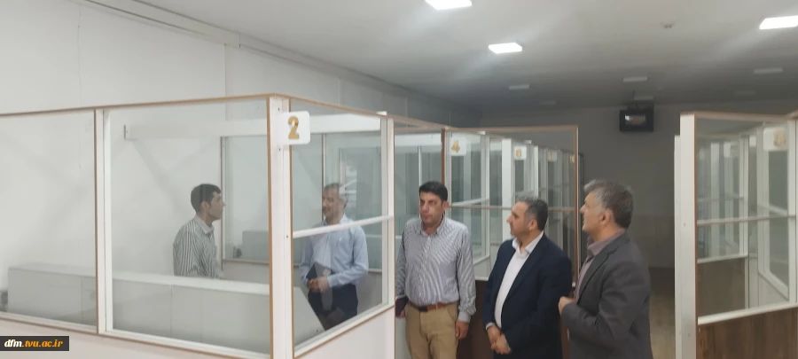بازدید مدیرکل دفتر امور فنی و نظارت بر طرح‌های عمرانی از دانشکده  13