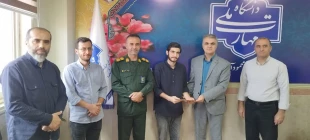 مراسم تودیع و معارفه فرمانده بسیج دانشجویی شهید فرزانه دانشکده 8