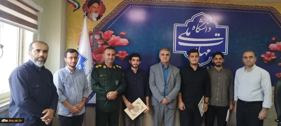 مراسم تودیع و معارفه فرمانده بسیج دانشجویی شهید فرزانه دانشکده 9